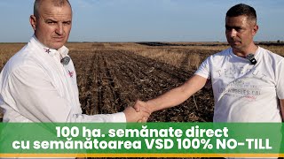 Cătălin Tudor în primul an de notill seamănă 100 ha de grâu cu semănătoarea VSD 100 NOTILL [upl. by Ralfston]