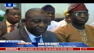 Ogun 2016 Budget Amosun Presents N20027Bn Spending Plan 251115 [upl. by Weed]