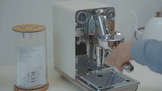 ECM Puristika cream color espresso coffee machine [upl. by Nnyltiac]