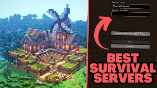 Top 5 Minecraft Survival Servers 2024 [upl. by Naitsihc]