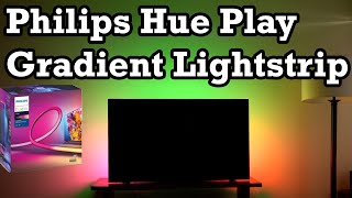 Philips Hue Play Gradient Lightstrip Unboxing Review Hands On First Impression Setup TV Light LED [upl. by Elconin]