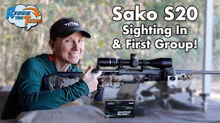 Getting the Sako S20 Hunter Sighted In  IMPRESSIVE RESULTS [upl. by Ellekram67]