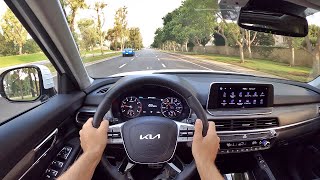 2022 Kia Telluride SX AWD NightFall POV Test Drive 3D AudioASMR [upl. by Oiramrej]