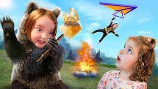 CAMPiNG with a NiKO BEAR and NAVEY Playing fun Roblox Games amp Baby Adley best crazy moments Movie [upl. by Jacobson428]