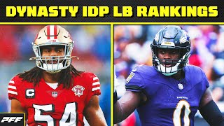 2024 DYNASTY IDP LINEBACKER RANKINGS  PFF Fantasy Podcast [upl. by Jerrylee]