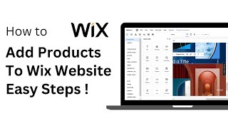 How To Add Products To Wix Website Step By Step [upl. by Emlynn114]