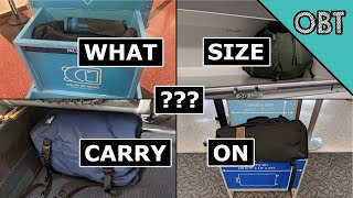 What Size Carry on do You Need Carryon vs Personal Size Packs [upl. by Robena]