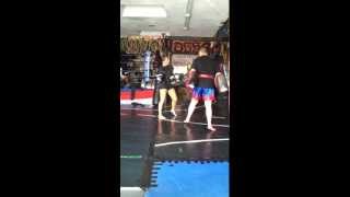 Mercedes Ashley Muay ThaiKickboxingMMA with Trainer Alan Florez part 2 [upl. by Landbert]