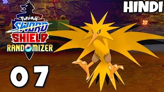 Defeating Legendary pokemon Zapdos Pokemon Sword And Shield Randomizer Episode 07 [upl. by Trellas]