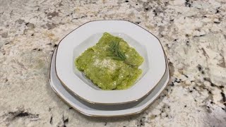 Ravioles con pesto [upl. by Peskoff]