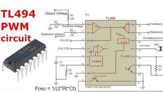 tl494 circuit diagram  tl494 tutorialtl494 power supply [upl. by Celine]