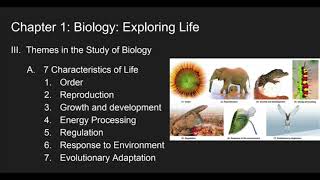 Chapter 1 Biology Exploring Life [upl. by Ladnyc783]