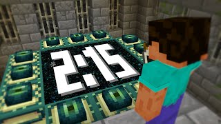 Minecraft 121 Speedrun World Record [upl. by Notsirhc]