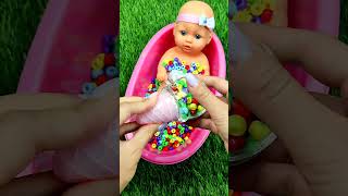 Satisfying with Unboxing amp Review Miniature Slime Bath Set Toys Video  ASMR Videos [upl. by Ihcehcu]