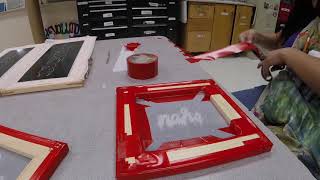 Vinyl screen printing [upl. by Aekim]