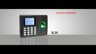 ESSL Identix K30 Pro IDB Biometric Attendance Machine [upl. by Enyalahs]