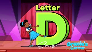 Letter D Song  Letter Recognition and Phonics with Gracie’s Corner  Nursery Rhymes  Kids Songs [upl. by Eulalie207]