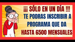 ✅💥EN VIVO URGENTE✅💥PODRAS REGISTRARTE A ESTE PROGRAMA QUE DA HASTA 6500 PESOS✅💥OTROS BENEFICIOS✅💥 [upl. by Ahsiruam]