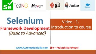 Selenium Framework Basic 1 Introduction to course [upl. by Dugald]