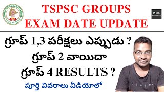 TSPSC GROUP 1 amp 2 EXAM DATES amp TSPSC GROUP 4 RESULTS UPDATE  TSPSC GROUPS LATEST UPDATE [upl. by Eneg763]