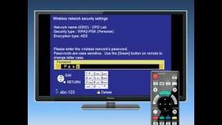 Panasonic VIERA  Connecting to the Builtin Network WiFi [upl. by Oilisab]