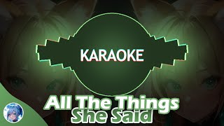 All The Things She Said InstrumentalKaraoke Nightcore [upl. by Hugon514]