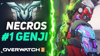 1 GENJI quotNECROSquot FASTEST GENJI IN OVERWATCH 2 [upl. by Euqinwahs869]