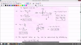 Lecture 21 Biasing in MOS Amplifier Circuits Fixed VG and Connecting Rs Example 4 9 [upl. by Stesha]