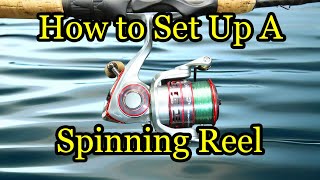 How to Set up a New Fishing Rod and Reel with Line  Spinning Reel Tips and Tricks [upl. by Gotcher]