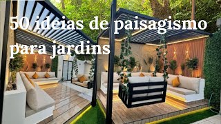 50 ideias de paisagismo para jardins domésticos 2024 Design de pátio de quintal Ideias De Jardinagem [upl. by Idolah]