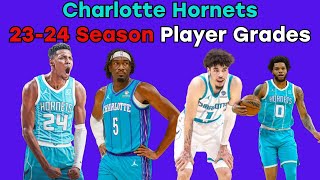 CHARLOTTE HORNETS 2324 Season Player Grades [upl. by Yarezed90]