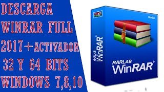 COMO DESCARGAR WINRAR EN Su Ultima Version FULL  Activador Windows 32 amp 64 Bits 2019 [upl. by Sagerman]