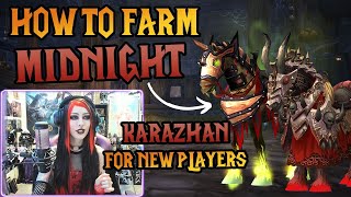 How to Solo Run Karazhan Fiery Warhorse amp Midnight Mount🔥New Player Guide Step by Step Walkthrough [upl. by Rein]