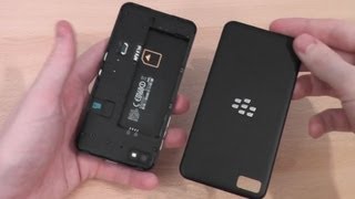 How to Open BlackBerry Z10  Insert Battery amp SIM [upl. by Risay]