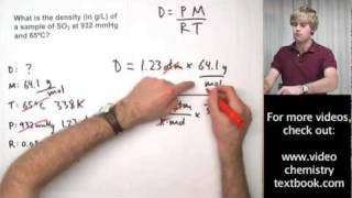 Ideal Gas Law Practice Problems with Density [upl. by Sualokin]