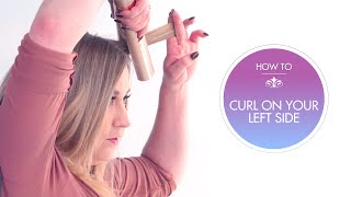 How To Curl Your Hair With The TYME Iron Pro Left Side Instruction [upl. by Amando]