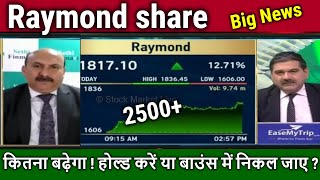 Raymond share latest newskharide ya nahi  raymond share analysisraymond share price target 2025 [upl. by Euv]