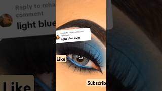 lightblueeyemakeupmakeuptutorial eyeliner eyemakeup 💖💖💖💖💖💖💖 [upl. by Arahk]