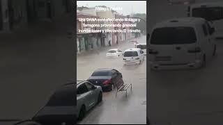 Málaga EspañaUna DANA está afectando Málaga y Tarragona provocando grandes inundaciones [upl. by Jedd]