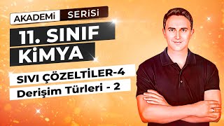 🎯MOLARİTE  MOLALİTE I SIVI ÇÖZELTİLER I 31DERS I 11 SINIF [upl. by Ailem]