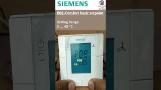 Siemens RDF 30002 Thermostat Parameter Settings  controlsandsystems [upl. by Orvil570]