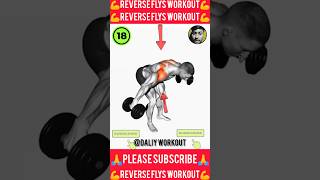 reverse flys workout  reverse flyes exercise  reverse fly shoulder workout gym shorts [upl. by Alludba]