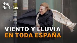 TEMPORAL La BORRASCA KARLOTTA activa AVISOS NARANJAS en MEDIA ESPAÑA  RTVE Noticias [upl. by Augie]