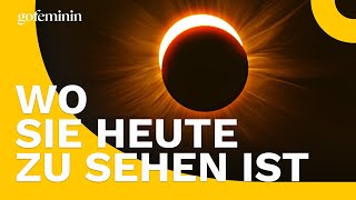 Sonnenfinsternis am 8 April 2024 Hier kannst du das Ereignis beobachten [upl. by Esadnac]