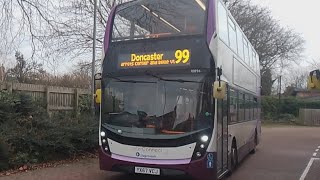 Retford bus station ADL Enviro 400 10896 Rare allocation [upl. by Selby123]