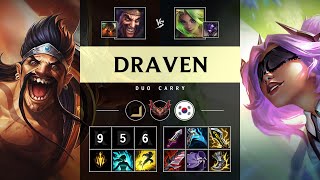 Draven ADC vs Zeri Triple Kill Rampage  KR Grandmaster Patch 1423 [upl. by Leicam]