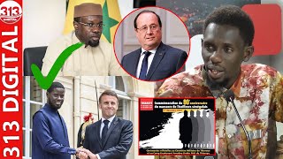 Aff Thiaroye 44 la réaction inattendu de François Hollande Macron à Dakar Daouda Djigal Felicite [upl. by Fariss]