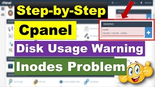 Cpanel  Disk Usage Warning amp Inodes Problem How to Reduce or Control UrduHindiEnglish Captions [upl. by Airtina]