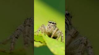 las impresionantes Arañas Saltarinas Salticidae naturaleza animales macro [upl. by Longan]