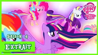 MLP Finale Saison 4  Transformation «Rainbow Power» French [upl. by Eirovi]